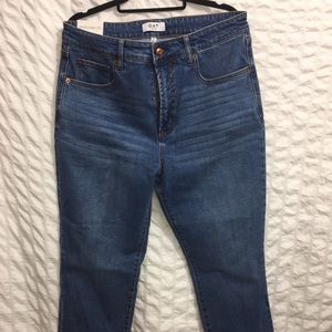 OAT New York High-Rise Straight Crop Jeans